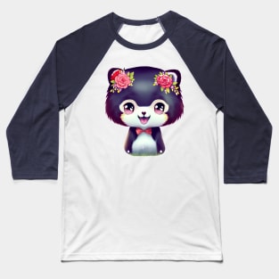 Cute kawaii panda bear Baseball T-Shirt